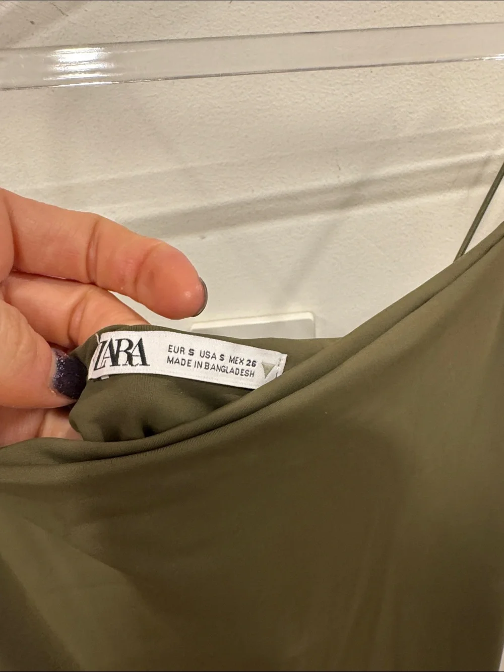 Zara streamlined olive
